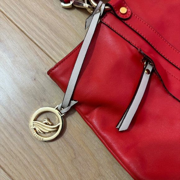 A. Bellucci Red Leather Shoulder Bag - Picture 5 of 14